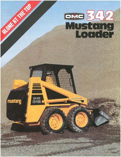 mustang omc 342 skid steer specs|mustang loader specs.